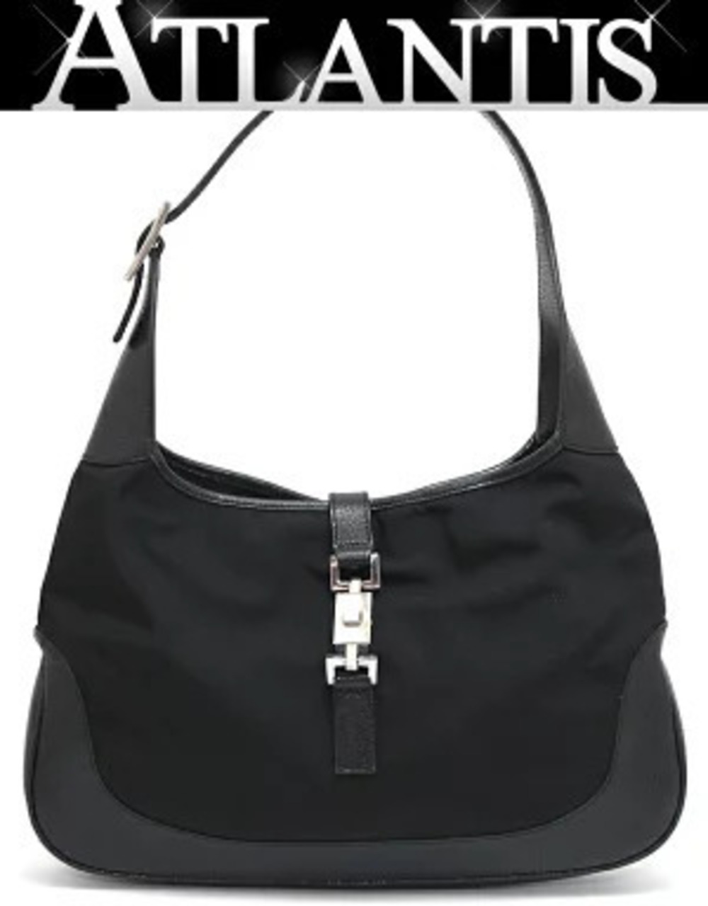 Gucci Jackie Hobo Bag x Leather Black